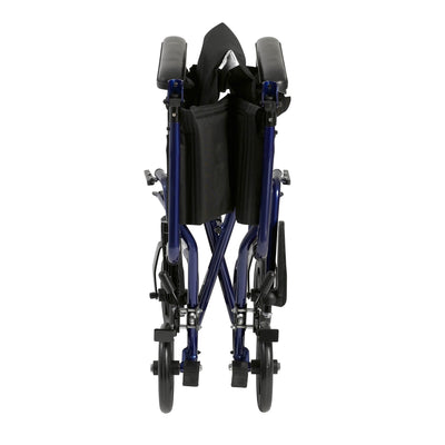 drive Lightweight Transport Chair, Blue, 17-Inch Seat Width -Each