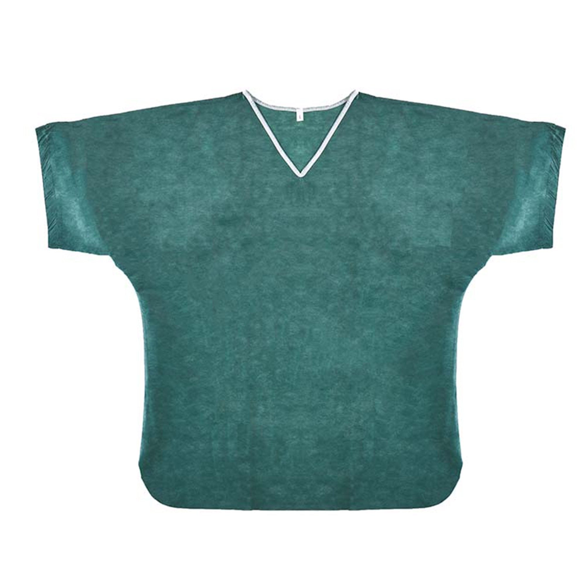 Simply Soft Scrub Shirt, Small, Dark Green / Navy -Case of 30