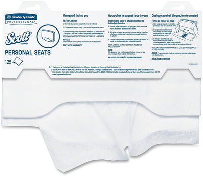 Scott Toilet Seat Cover, 125 per Pack -Case of 24