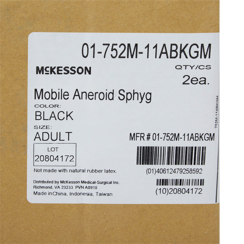 McKesson LUMEON Mobile Aneroid Sphygmomanometer Unit, Medium Cuff -Case of 2