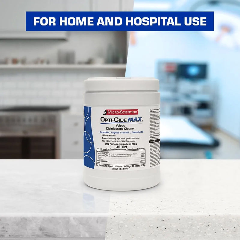 Opti-Cide Max Surface Disinfectant Cleaner Wipes -Carton of 1