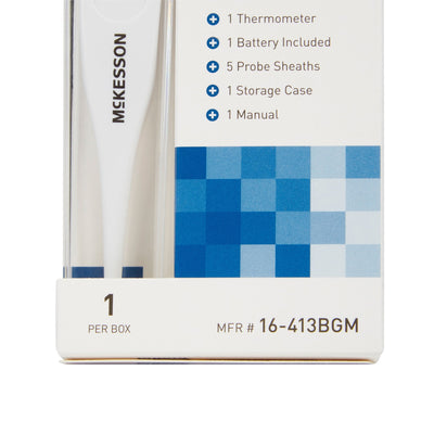 McKesson Oral Digital Thermometer, Blue -Each