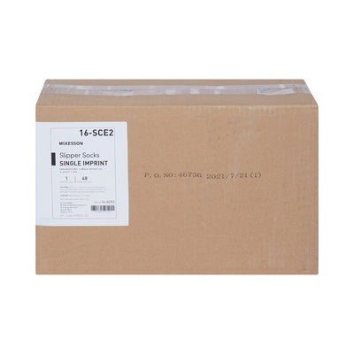 McKesson Slipper Socks, X-Large, Tan -Case of 48