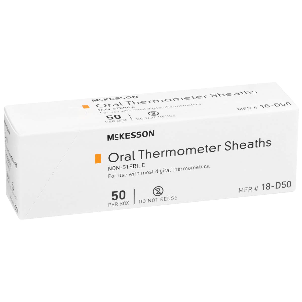 McKesson Digital Oral Thermometer Sheath -Box of 50