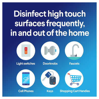 Clorox Surface Disinfectant Wipes, Small Canister -Case of 12