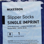 McKesson Single Tread Slipper Socks, Bariatric / X-Wide -Case of 48