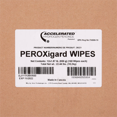 McKesson Hydrogen Peroxide Surface Disinfectant Wipes -Can of 160