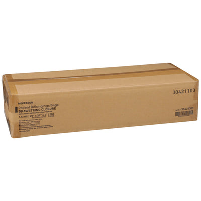 McKesson Patient Belongings Bag, White -Case of 250