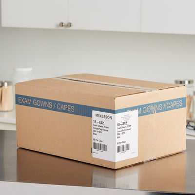 Medi-Pak Exam Gown, Blue, Large -Case of 50