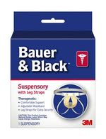 Bauer & Black Suspensory with Leg Straps, Medium -Case of 48