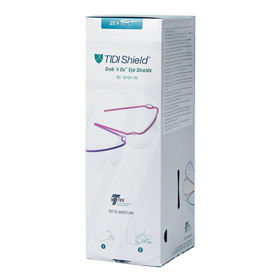 TIDIShield Grab ‘n Go Eye Shields with Dispenser -Box of 1