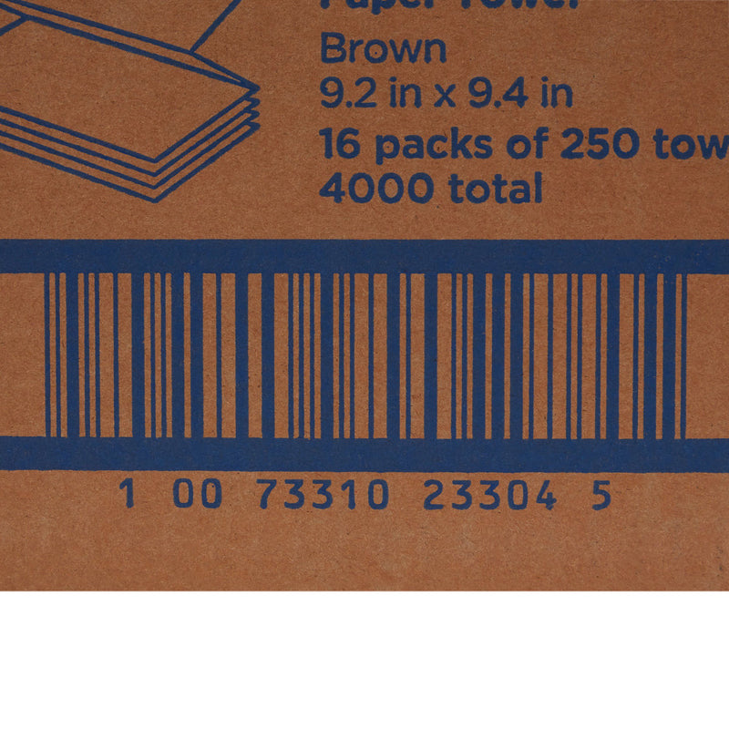Pacific Blue Basic Paper Towel, 250 per Pack, 16 Packs per Case -Case of 16