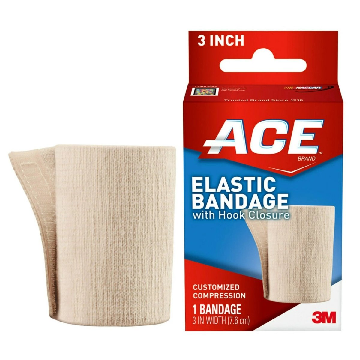3M Ace Single Hook And Loop Closure Elastic Bandage - 500544_CS - 2