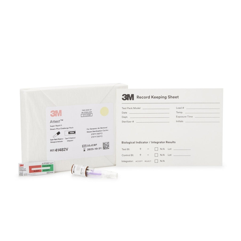 3m 8463 Example 3M Attest Super Rapid 5 Steam Plus Sterilization Biological Indicator