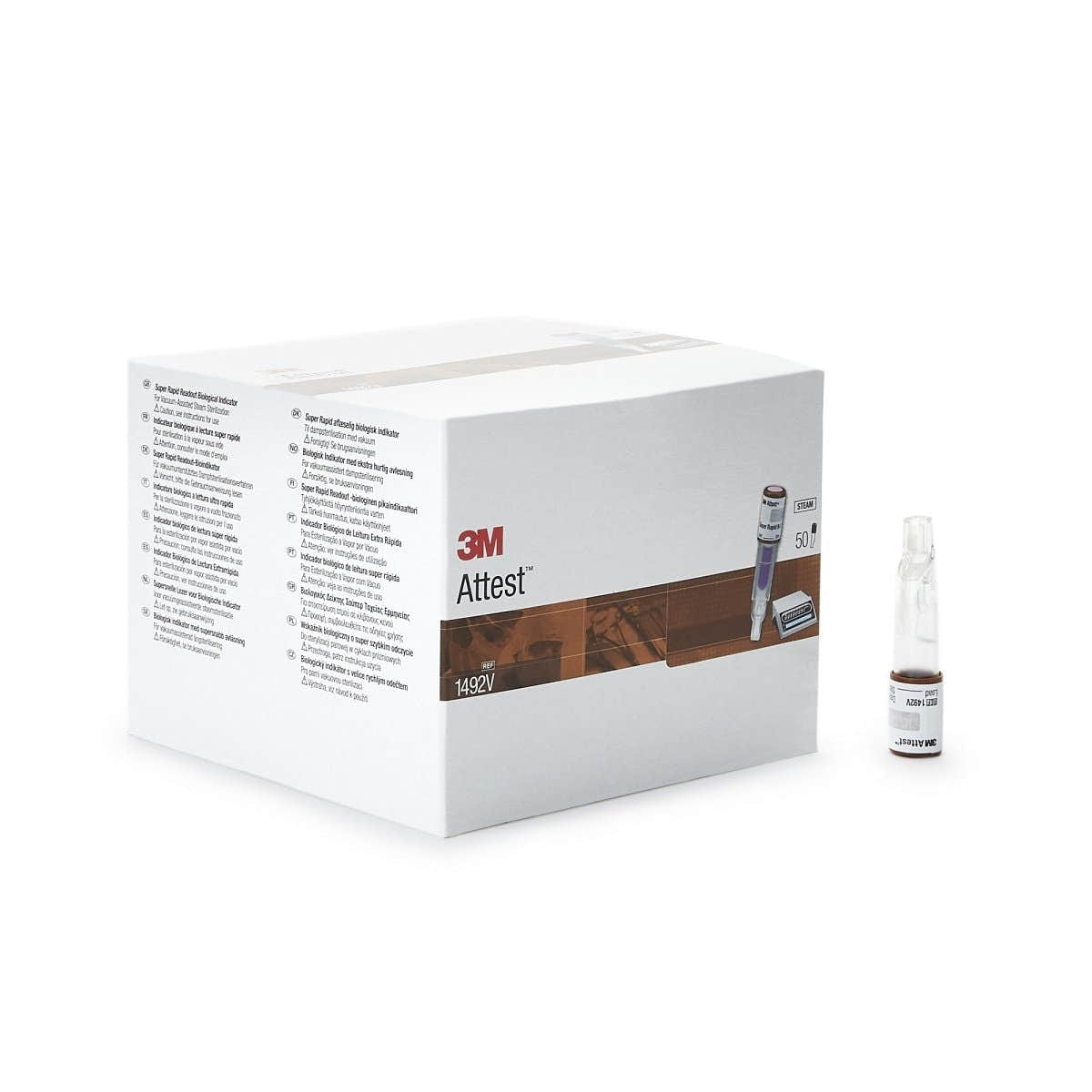 3M Attest Super Rapid Readout Sterilization Biological Indicator Vial - 852219_BX - 1