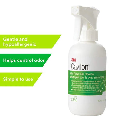 3M Cavilon Rinse-Free Body Wash, 8 Oz Pump Bottle, Floral Scent - 324084_EA - 2