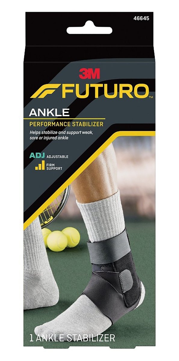 3M Futuro Ankle Performance Stabilizer, Adjustable, Adult, Black - 971901_EA - 1