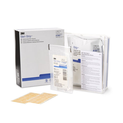 3M Steri Strip Antimicrobial Skin Closure Strips - 127107_EA - 1
