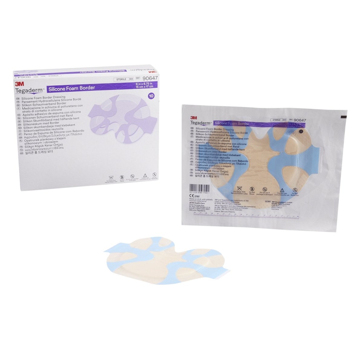 3M Tegaderm Silicone Foam Dressing - 1078888_BX - 1