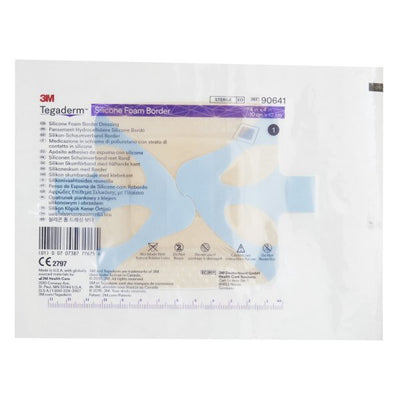 3M Tegaderm with Border Film Backing Silicone Foam Dressing - 842349_EA - 4
