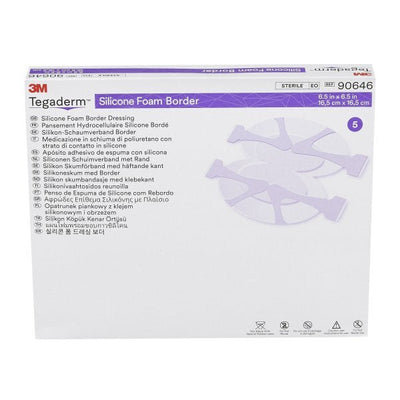 3M Tegaderm with Border Film Backing Silicone Foam Dressing - 1078887_BX - 15