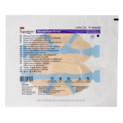 3M Tegaderm with Border Film Backing Silicone Foam Dressing - 1078887_BX - 16