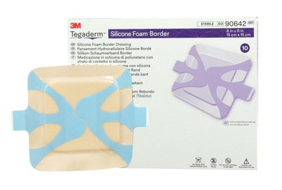 3M Tegaderm with Border Film Backing Silicone Foam Dressing - 842346_EA - 11