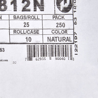 McKesson Medium Duty Clear Trash Bag, 45 gal, 12 Mic -Case of 250