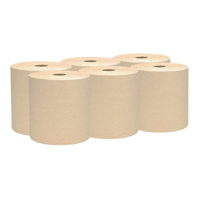 Scott Hardwound Continuous Roll Paper Towels, Brown, 8" x 800' -Case of 12