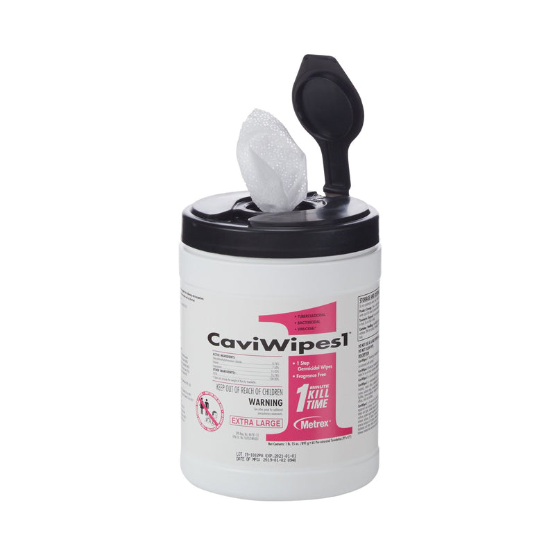 CaviWipes1 Surface Disinfectant, Alcohol Based, Non-sterile, Disposable -Can of 65