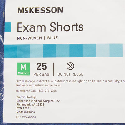 McKesson Patient Exam Shorts, Medium -Bag of 25