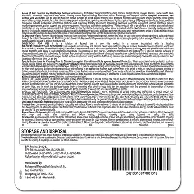 Sani-Cloth Surface Disinfectant Cleaner Bleach Wipe, 75 Wipes per Canister -Can of 1