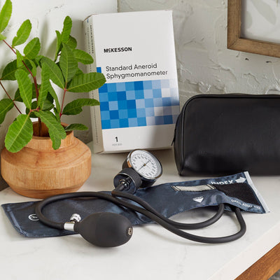 McKesson Brand Aneroid Sphygmomanometer with Cuff,  Small -Box of 1