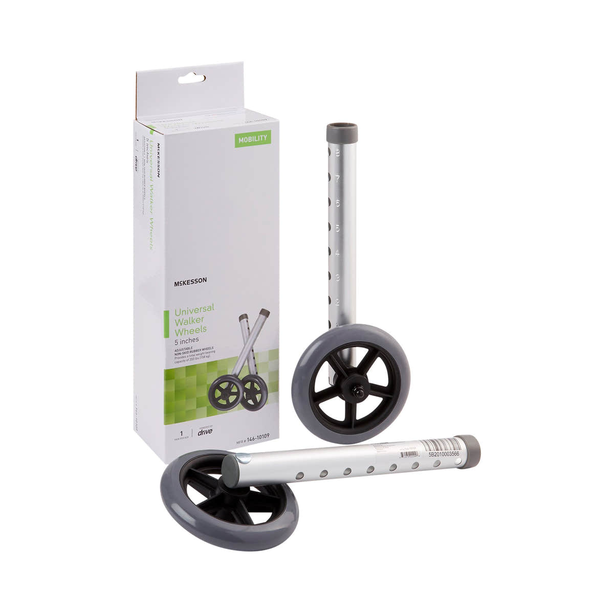 McKesson Walker Wheels, 5-inch Diameter -1 Pair