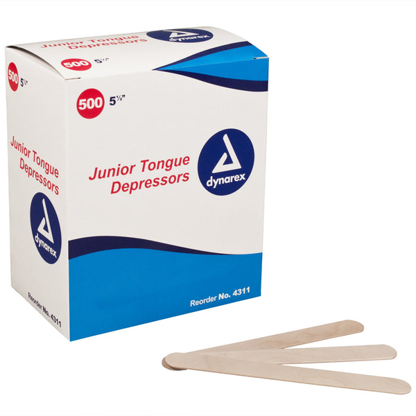 dynarex Junior Tongue Depressors -Case of 5000
