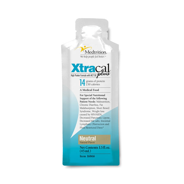 XtraCal Plus Concentrate High Calorie Supplement, Unflavored, 1 oz. Packet -Case of 50