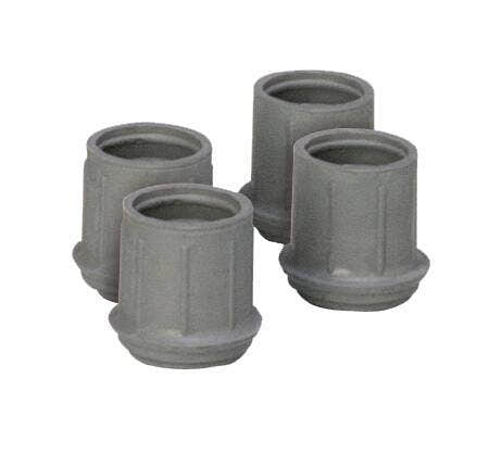 Carex Tips for Walkers and Bath Benches, Fits 1-1/8 Inch Tubing -1 Pair