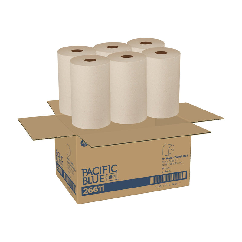 Pacific Blue Ultra Paper Towel Roll, 6 x 9 in. -Case of 6