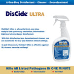 DisCide Ultra Quaternary Based Surface Disinfectant Cleaner, 1 qt. -Each