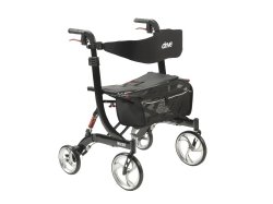 Nitro HD Bariatric 4 Wheel Rollator, Black -Each