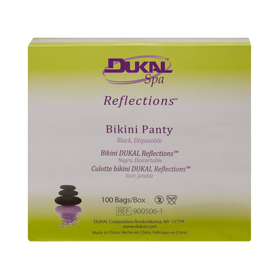 Reflections Disposable Bikini Panty, Black -Box of 100