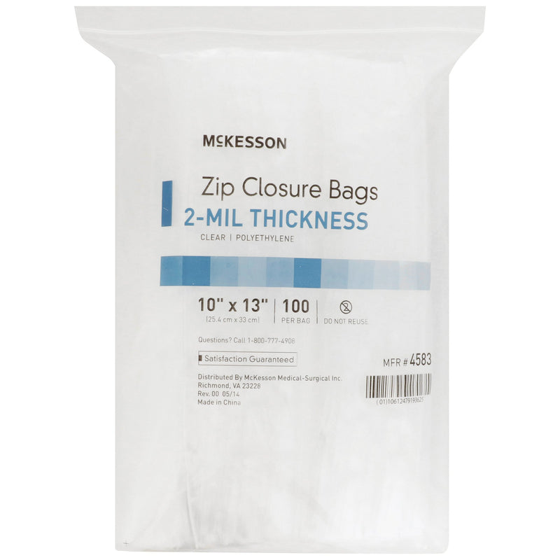 McKesson Zip Closure Bag, 10 X 13 Inches -Box of 1