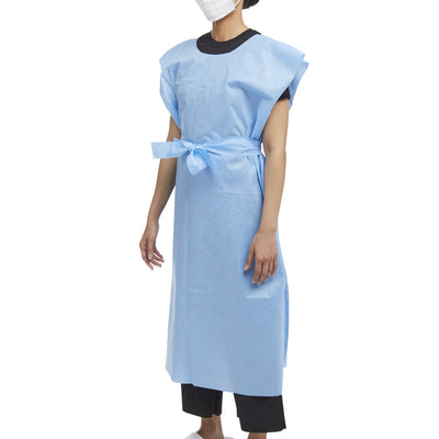 HPK Industries Patient Exam Gown, X-Large, 43 x 53 Inch -Case of 50
