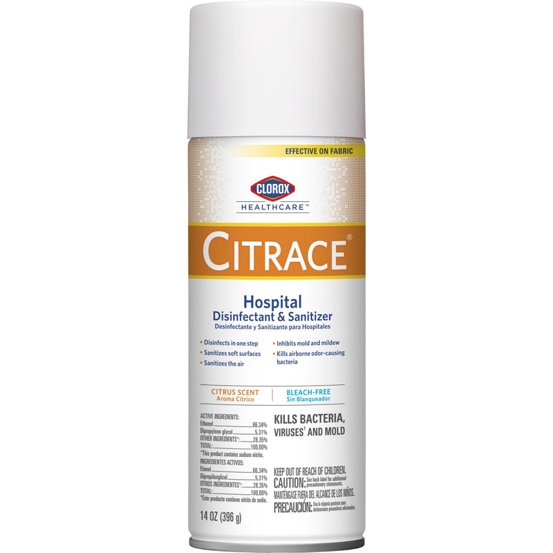Clorox Healthcare Citrace Surface Disinfectant, Citrus Scent, 14 oz -Case of 12