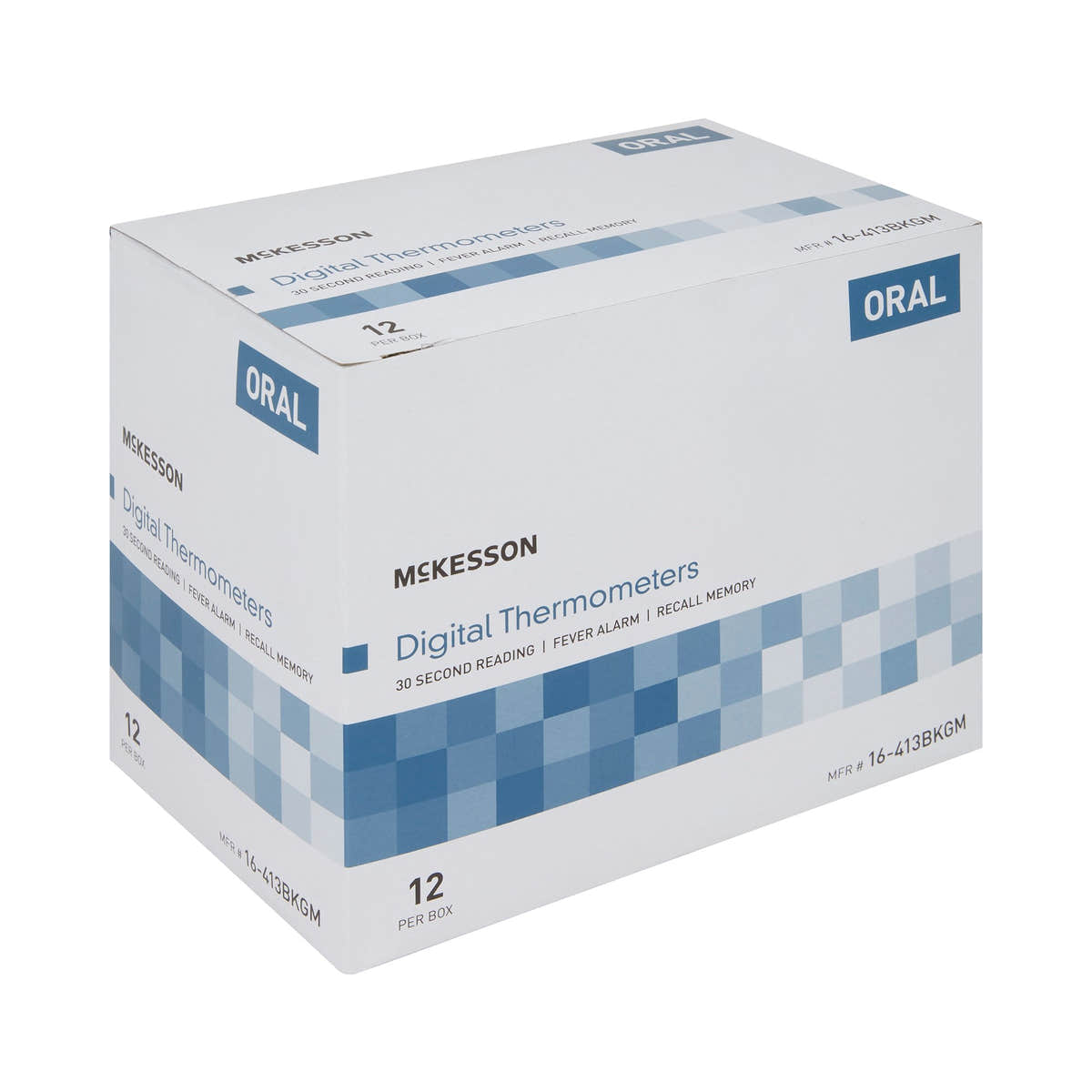 McKesson Digital Oral Thermometer -Box of 12