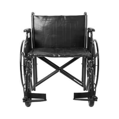 McKesson Bariatric Wheelchair with Swing-Away Footrest, 24-Inch Seat Width -Each