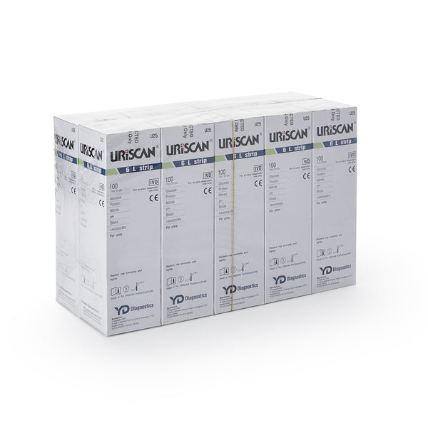 URISCAN 6L Urine Reagent Strips -Bottle of 1