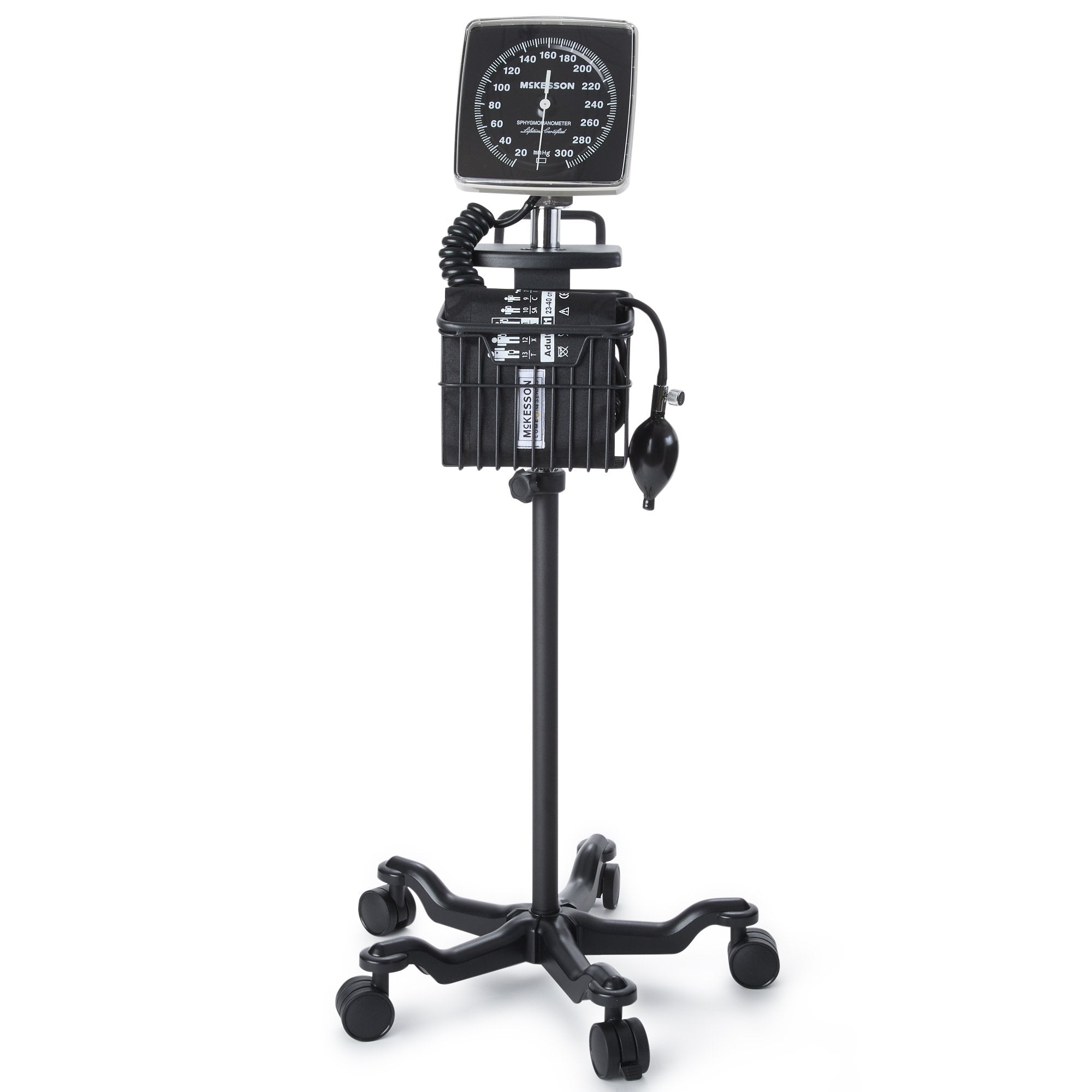 McKesson LUMEON Mobile Aneroid Sphygmomanometer Unit, Medium Cuff -Case of 2