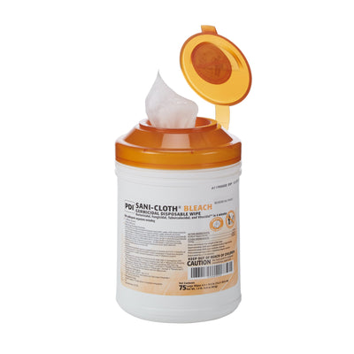 Sani-Cloth Surface Disinfectant Cleaner Bleach Wipe, 75 Wipes per Canister -Can of 1