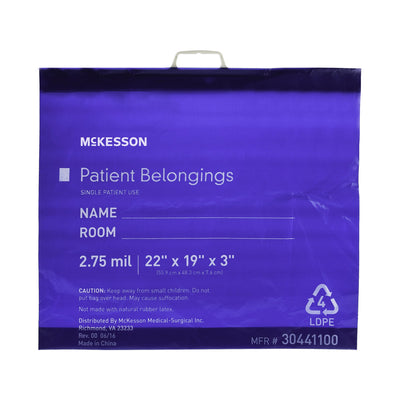 Medi-Pak Performance Patient Belongings Bag -Each